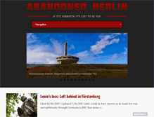 Tablet Screenshot of abandonedberlin.com